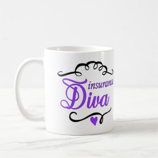 Versicherungs-Diva-Kaffee-Tasse Tasse
