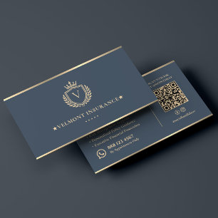 Versicherungsberater für Executive Finance Blue Cr Visitenkarte