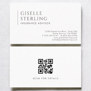 Versicherungsberater Modern Professional QR Code Visitenkarte