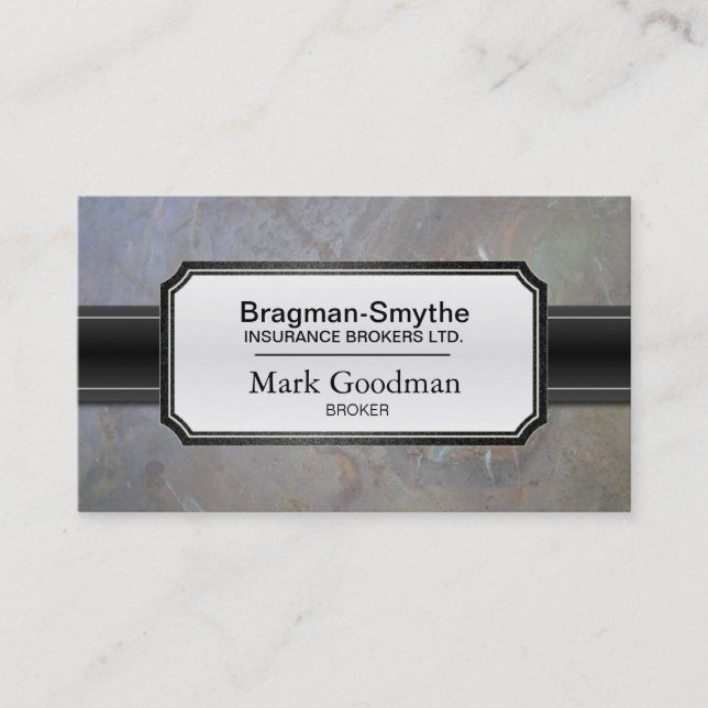 Versicherungsmakler-Visitenkarte-hoch entwickelter Visitenkarte (Vorderseite)