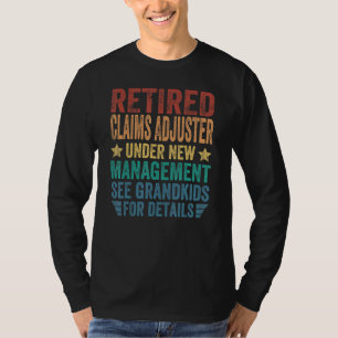 Versicherungsregulierer im Ruhestand unter neuer L T-Shirt