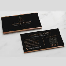 Versicherungsvertreter-QR-Code Luxus Schwarz Gold