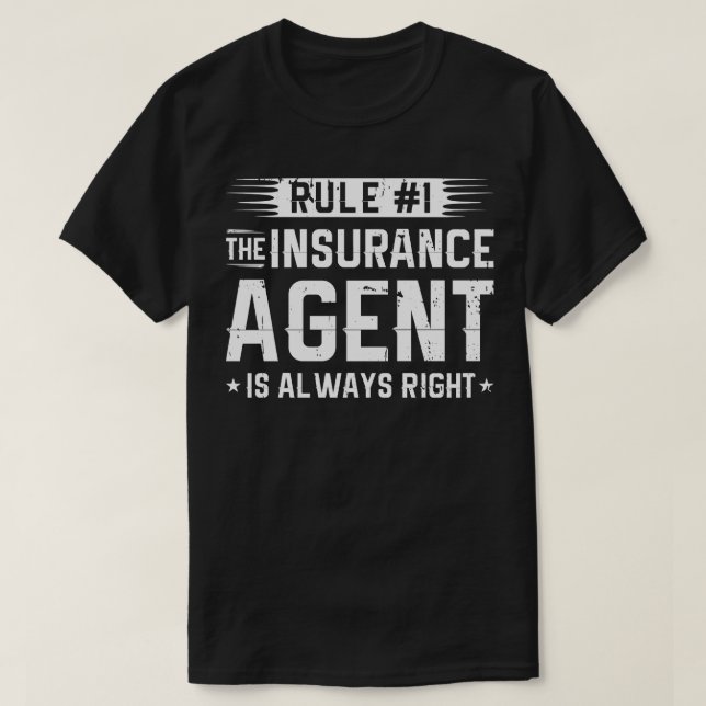 Versicherungsvertrieb Agent 1 T-Shirt (Design vorne)