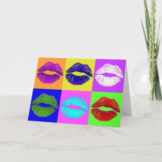 Versiegelt mit einem Kuss Karte (Vorderseite)