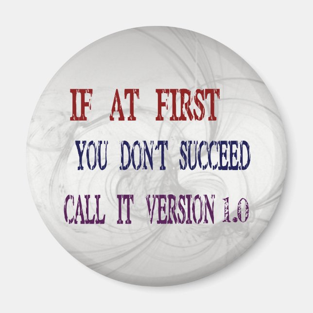 Version 1.0 magnet (Vorne)