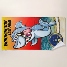 Version der Funny Law Firm Strandtuch