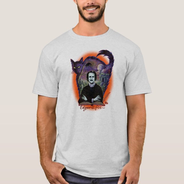 Version Edgar Allan Poes Halloween T-Shirt (Vorderseite)