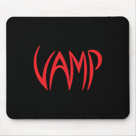 Version Vamp Text (schwarz/rot) Mousepad