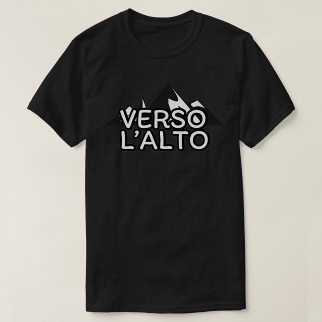 Verso L'alto Inspiriert Verso Lalto Verso Verso Ve T-Shirt (Design vorne)