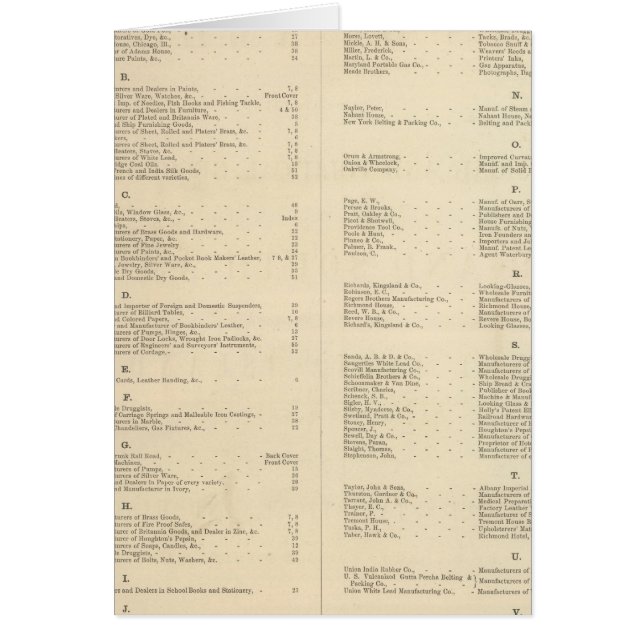 Verso Titel Page Colton's American Atlas (Vorne)