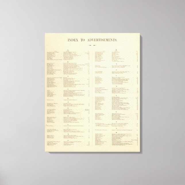 Verso Titel Page Colton's American Atlas Leinwanddruck (Vorderseite)