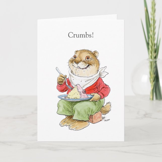 Verspätete Birthdat Bisamratten-Karte Karte (Vorderseite)