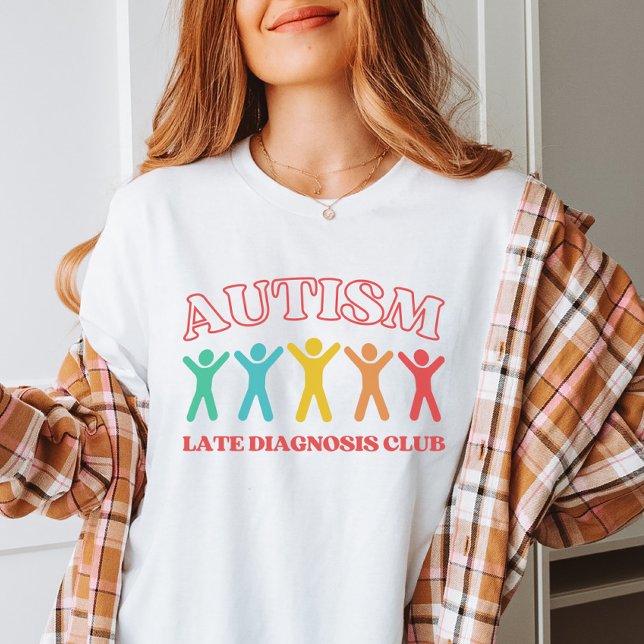 Verspätete Diagnose Club Autismus, sonnige Neurovi T-Shirt (Von Creator hochgeladen)