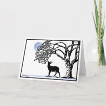 Verspätete Ernte Winter Solstice Card