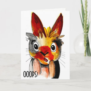 Verspätete Frohe Ostern Karte-OOOPS! Feiertagskarte