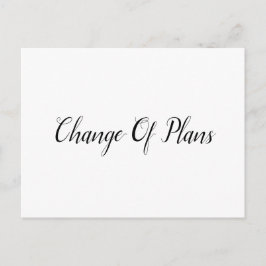 Verspätete Hochzeit Ankündigungspostkarte