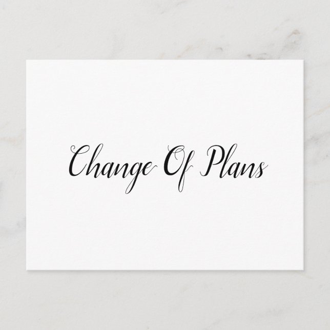 Verspätete Hochzeit Ankündigungspostkarte (Vorderseite)