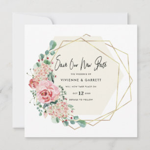 Verspätete Hochzeitsszenario Save The Date