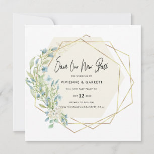 Verspätete Hochzeitsszenario Save The Date