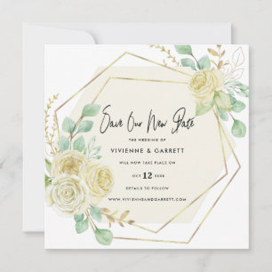 Verspätete Hochzeitsszenario Save The Date