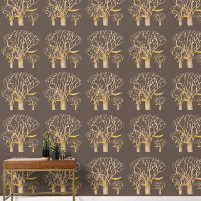 Verspäteter Herbst auf Tapete (Korridor)