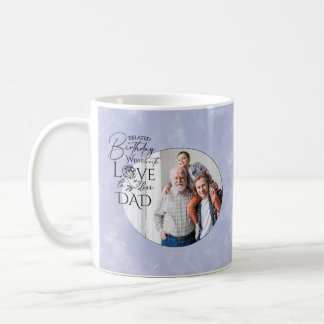 Verspätetes Geburtstags-Kalligrafie-Foto-Design fü Kaffeetasse