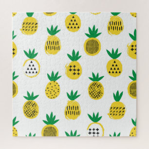 Verspielte Ananas: kinderfreundlich Vintag Puzzle