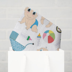 Verspielte Babys Seidenpapier