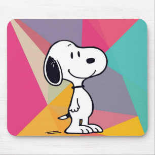 Verspielte Beagle-Cartoon-Geometric-Pop-Art Mousepad