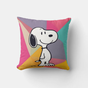 Verspielte Beagle-Cartoon-Geometrische Pop-Art Kissen