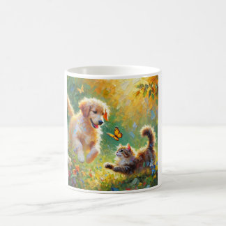 Verspielte Freunde Kaffeetasse