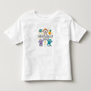 Verspielte Geburtstagsjungen-Grafik Kleinkind T-shirt
