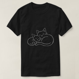 Verspielte Katzenliebhaber, süße schlafende Katze, T-Shirt