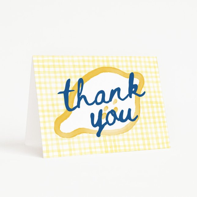 Verspielte Lemon Baby Shower Danke (Whimsical Lemon Thank You Card)