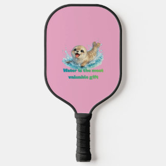 Verspielte Robbe Wassererhaltung & Ozeanbewusstsei Pickleball Schläger