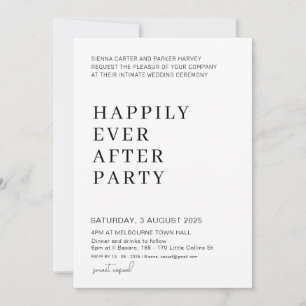 Verspielte Schreibschrift-Hochzeit – Nichts Besond Einladung