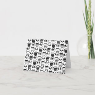Verspielte Schwarz-Weiß-Panda-Kunst Ankündigung