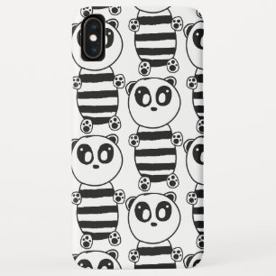 Verspielte Schwarz-Weiß-Panda-Kunst Case-Mate iPhone Hülle