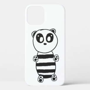 Verspielte Schwarz-Weiß-Panda-Kunst Case-Mate iPhone Hülle