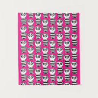 Verspielte Schwarz-Weiß-Panda-Kunst