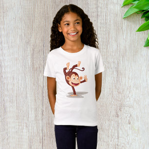 Verspielter Affe beim Handstand Süßes Tier T-Shirt