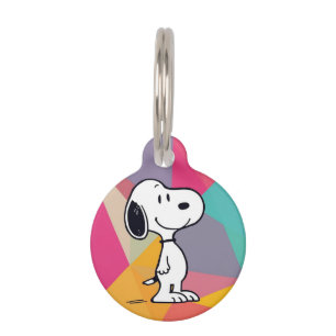 Verspielter Beagle Cartoon Geometrische Pop Art Haustiermarke