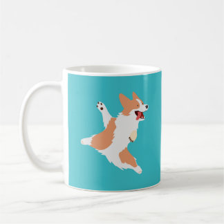 Verspielter Corgi Kaffeetasse