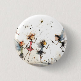 Verspielter Feenknopf, Abzeichen, Stift süß Button