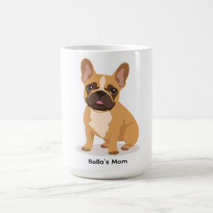 Verspielter Französischer Bulldogge Kaffeebecher F Kaffeetasse