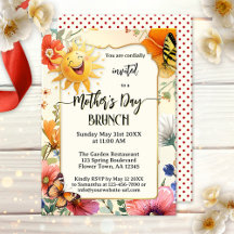Verspielter glücklicher Muttertagbrunch