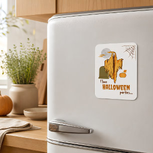 Verspielter Halloween-Party-Skelett Magnet