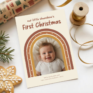 Verspielter Neugeborener, erstes Weihnachten Bogen