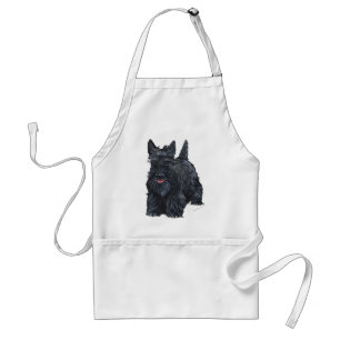 Verspielter Scottish Terrier Schürze