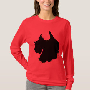 Verspielter Scotty Hund T-Shirt